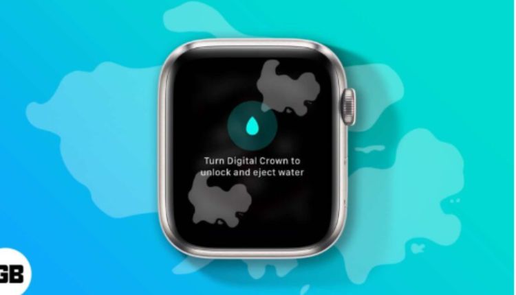 Turn Digital Crown To Unlock And Eject Water